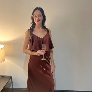 Revelry Riley Convertible Satin Dress